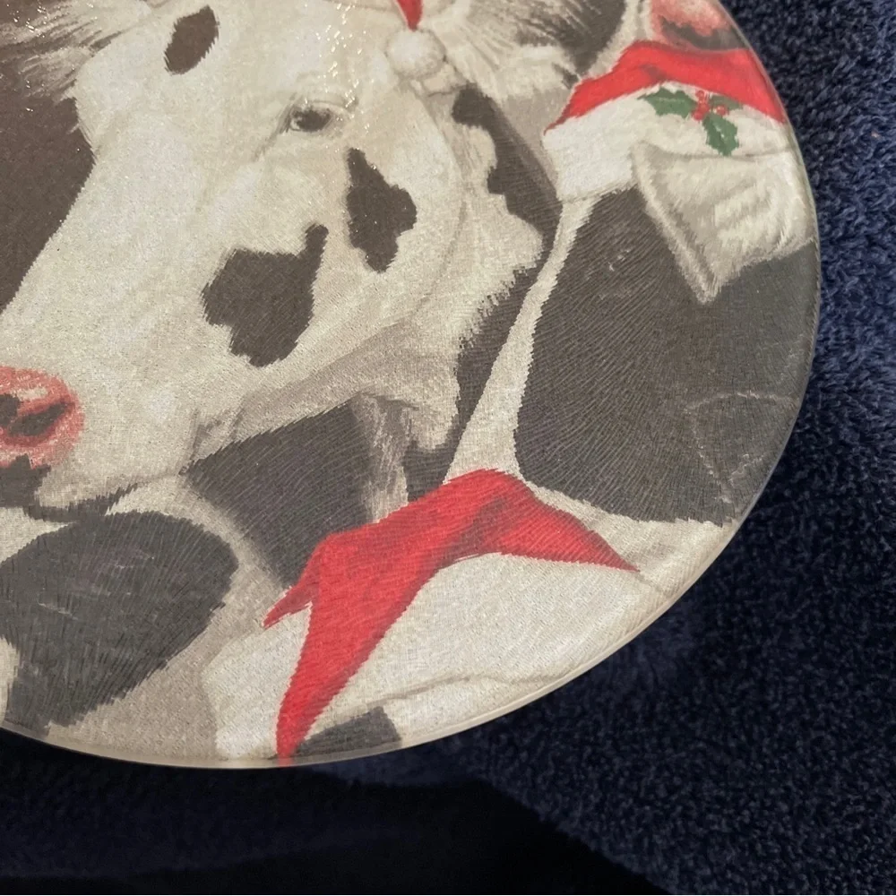 Santa Cow Trivet 8” Diameter